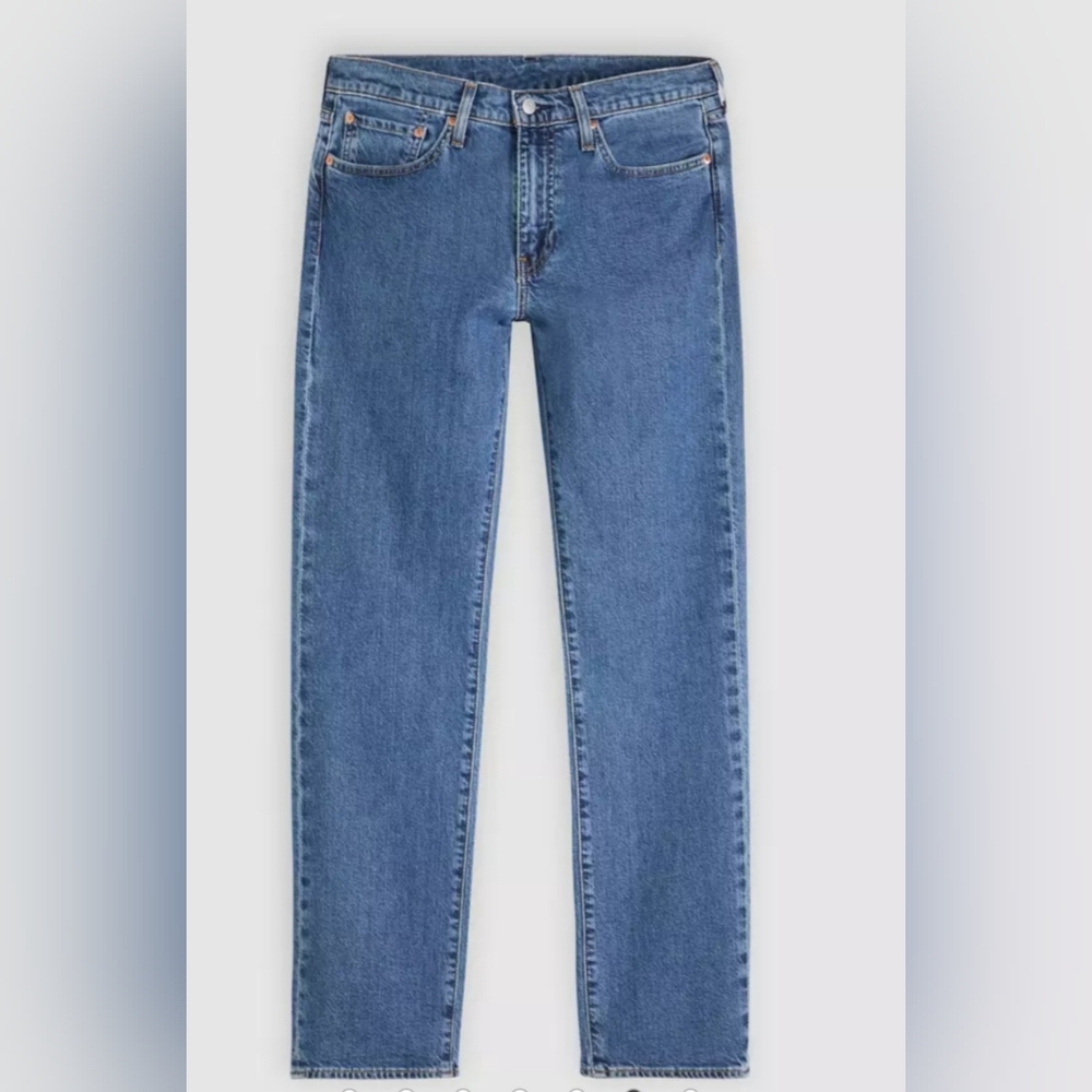 Levi's Men's Straight Jeans in Light Blue Denim - Picture 4 of 5